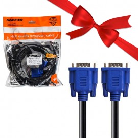 بسته 1+5 کابل (4+3) VGA مچر (MACHER) طول 5 متر مدل MR-103 (یک عدد هدیه)