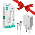 بسته 1+5 شارژر دیواری 10.5 وات + کابل تایپ سی تکنیکس (TECNIX) مدل CHR-065-C (یک عدد هدیه)