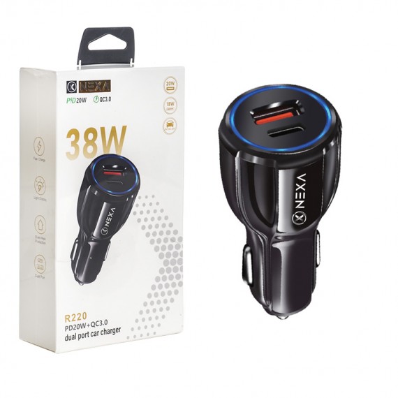 شارژر فندکی 38 وات دو پورت نکسا (NEXA) مدل R220
