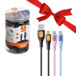بسته 1+5 بسته 10 عددی کابل اندروید (MicroUSB) تکنیکس (TECNIX) طول 1 متر مدل CBL-625-M (یک عدد هدیه)