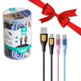 بسته 1+5 بسته 10 عددی کابل تایپ سی (Type-C) تکنیکس (TECNIX) طول 1 متر مدل CBL-625-C (یک عدد هدیه)