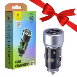 بسته 1+5 شارژر فندکی 15 وات دو پورت اسکای دلفین (SKYDOLPHIN) مدل SZ27 (یک عدد هدیه)
