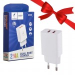 بسته 1+5 کلگی شارژر 12 وات 2 پورت اسکای دلفین (SKYDOLPHIN) مدل SC03 (یک عدد هدیه)