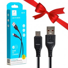 بسته 1+5 کابل اندروید (MicroUSB) اسکای دلفین (SKYDOLPHIN) طول 1 متر مدل S61V (یک عدد هدیه)
