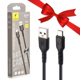 بسته 1+5 کابل اندروید (MicroUSB) اسکای دلفین (SKYDOLPHIN) طول 1 متر مدل S07V (یک عدد هدیه)