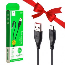 بسته 1+5 کابل اندروید (MicroUSB) اسکای دلفین (SKYDOLPHIN) طول 1 متر مدل S20V (یک عدد هدیه)
