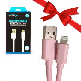 بسته 1+3 کابل آیفون (Lightning) اسکار (Oscar) طول 3 متر مدل V-258 (یک عدد هدیه)