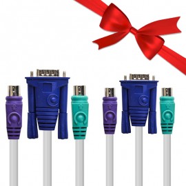 بسته 1+3 کابل KVM طول 1.5 متر (یک عدد هدیه)