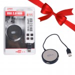 بسته 1+3 هاب آینه دار 4 پورت کی لینک (KLINK) مدل BYL-1810 (یک عدد هدیه)