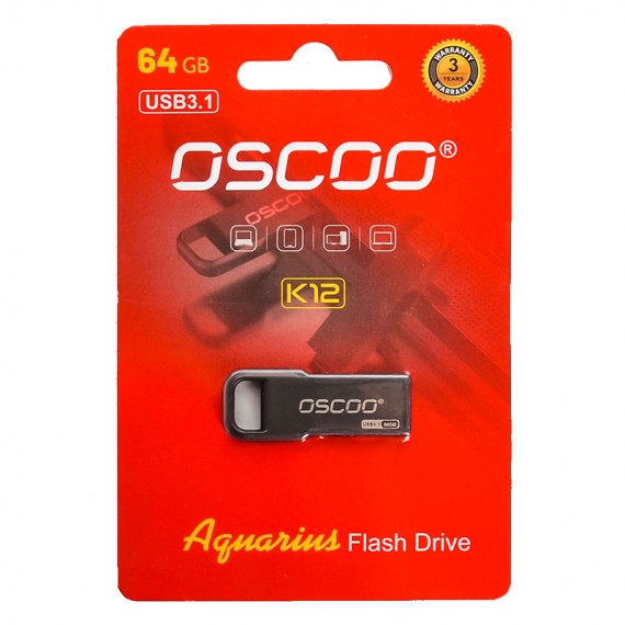 فلش اسکو (OSCOO) مدل 64GB K12 Aquarius USB3.1