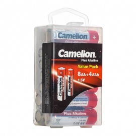 باتری قلمی / نیم قلمی کملیون (Camelion) مدل 8LR6+4LR03-PBH (جعبه 12 تایی)