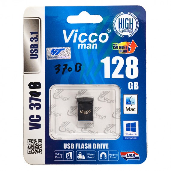 فلش ویکومن (Vicco man) مدل 128GB VC370B USB3.1