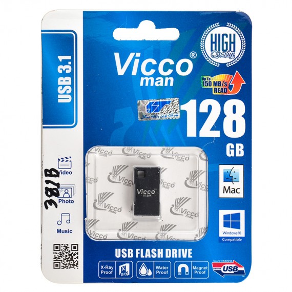 فلش ویکومن (Vicco man) مدل 128GB VC381B USB3.1