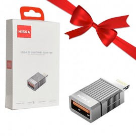 بسته 1+4 تبدیل (USB-A To Lightning) هیسکا (HISKA) مدل H10 (یک عدد هدیه)