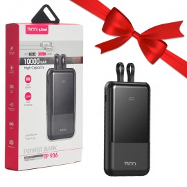 بسته 1+2 پاوربانک + دو کابل همراه تسکو (TSCO) مدل TP 936 ظرفیت 10000mAh (یک عدد هدیه)