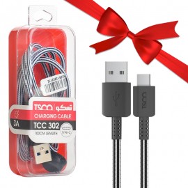 بسته 1+5 کابل تایپ سی (Type-C) تسکو (TSCO) طول 1 متر مدل TCC 302 (یک عدد هدیه)