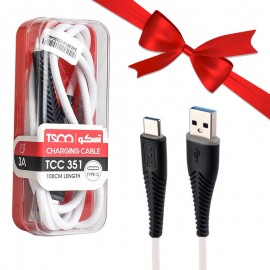 بسته 1+5 کابل تایپ سی (Type-C) تسکو (TSCO) طول 1 متر مدل TCC 351 (یک عدد هدیه)