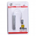 هاب 4 پورت USB 2.0 ایکس پی (XP) طول 15 سانتی متر مدل XP-H814R