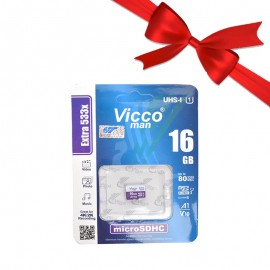 بسته 1+5 رم موبایل ویکومن (Vicco man) مدل 16GB Micro SDHC 533X UHS-I 80MB/S (یک عدد هدیه)