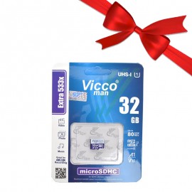 بسته 1+5 رم موبایل ویکومن (Vicco man) مدل 32GB Micro SDHC 533X UHS-I 80MB/S (یک عدد هدیه)