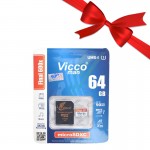 بسته 1+5 رم موبایل ویکومن (Vicco man) مدل 64GB Micro SDXC 600XPlus UHS-I U3 A1-V30 90MB/S خشاب دار (یک عدد هدیه)