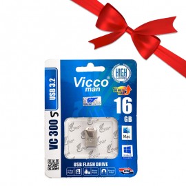 بسته 1+5 فلش ویکومن (Vicco man) مدل 16GB VC300S USB3.2 (یک عدد هدیه)