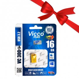 بسته 1+5 فلش ویکومن (Vicco man) مدل 16GB VC300G USB3.2 (یک عدد هدیه)