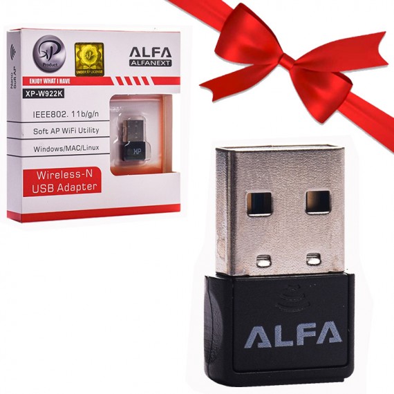 بسته 1+5 دانگل شبکه وای فای (Wi-Fi) آلفا ایکس پی (XP) مدل XP-W922K (یک عدد هدیه)