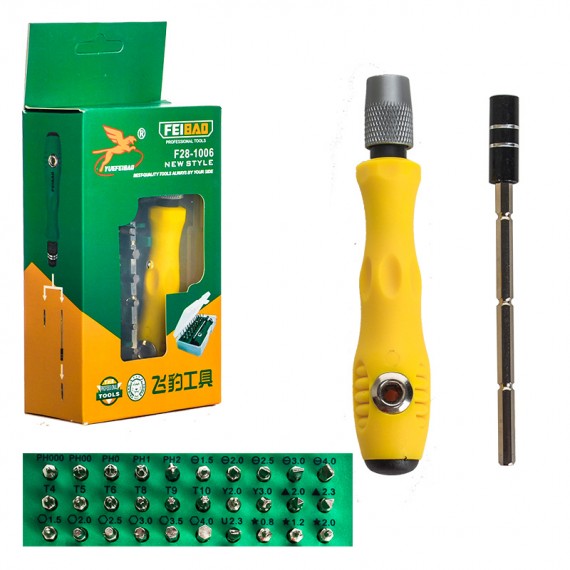پیچ گوشتی و سری پیچ گوشتی UEFEIBAD مدل F28-1006 (32 عددی)