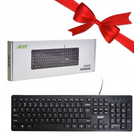 بسته 1+3 کیبورد سیم دار ایسر (acer) اورجینال مدل (2024) OAK920 (یک عدد هدیه)