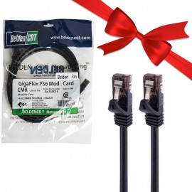 بسته 1+10 کابل شبکه CAT6 بلدن (Belden) طول 3 متر (یک عدد هدیه)