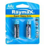 باتری قلمی ریمکس (Raymax) مدل 1.5V R6P AA (کارتی 2 تایی)