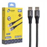 کابل تایپ سی به تایپ سی (Type-C to Type-C) مازارس (MAZARES) طول 1 متر مدل C15-CC