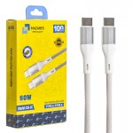 کابل تایپ سی به تایپ سی (Type-C to Type-C) مازارس (MAZARES) طول 1 متر مدل C16-CC