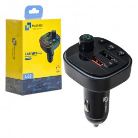شارژر فندکی 25 وات سه پورت + FM پلیر بلوتوثی مازارس (MAZARES) مدل L02