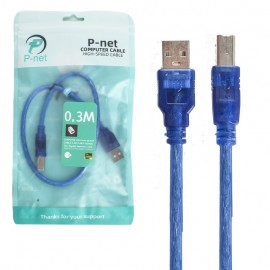 کابل پرینتر USB پی نت (P-net) طول 30 سانتی متر