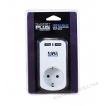 رابط برق دیواری 1 خانه Knet Plus مدل Kp-PS03-USB