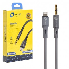 کابل لایتنینگ به جک 3.5 میلی متری (Lightning To Aux) مازارس (MAZARES) طول 1 متر مدل AX-96