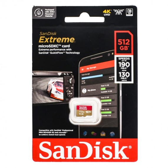 رم موبایل سن دیسک (SanDisk) مدل 512GB Extreme 190MB/s