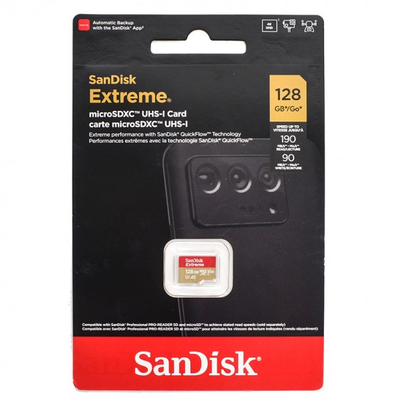 رم موبایل سن دیسک (SanDisk) مدل 128GB Extreme 190MB/s