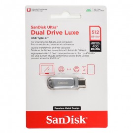فلش سن دیسک (SanDisk) مدل 512GB Dual Drive Luxe USB3.2 Type-C گارانتی سورین