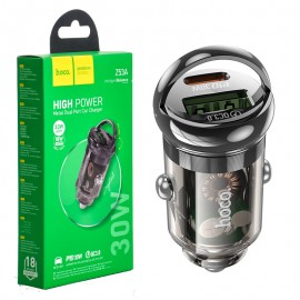 شارژر فندکی 30 وات دو پورت هوکو (hoco) مدل Z53A