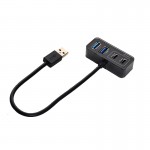 هاب 4 پورت USB و رابط تایپ سی آی ای تاپ (iETOP) مدل TU-356B