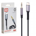 کابل تایپ سی به جک 3.5 میلی متری (Type-C To Aux) ارلدام (Earldom) طول 1 متر مدل ET-AUX73