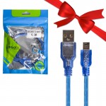 بسته 1+5 کابل موبایل و دوربین 5 پین ذوزنقه ای USB AM/5P رویال (Royal) طول 30 سانتی متر (یک عدد هدیه)