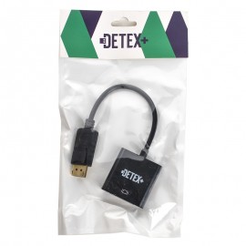 تبدیل DisplayPort To DVI دیتکس پلاس (+DETEX) طول 15 سانتی متر