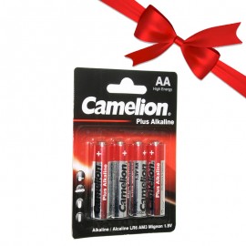 بسته 1+7 باتری قلمی کملیون (Camelion) مدل Plus Alkaline (کارتی 4 تایی) (یک عدد هدیه)