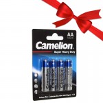 بسته 1+7 باتری قلمی کملیون (Camelion) مدل Super Duty Heavy (کارتی 4 تایی) (یک عدد هدیه)