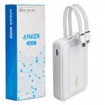 پاوربانک + دو کابل همراه انکر (ANKER) مدل A1681 ZOLO ظرفیت 20000mAh گارانتی خرید عمده