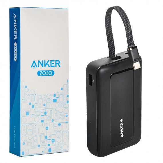 پاوربانک + کابل همراه انکر (ANKER) مدل A1688 ZOLO ظرفیت 10000mAh گارانتی خرید عمده